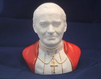 Papież Jan Paweł II - popiersie duże kolor